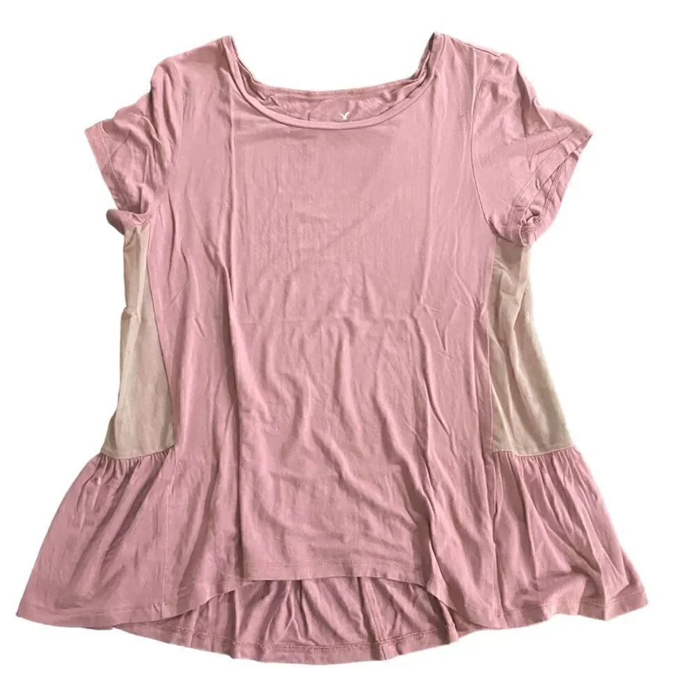 American Eagle outfitters Soft & sexy Shirt Sleeve Medium Blush Pink